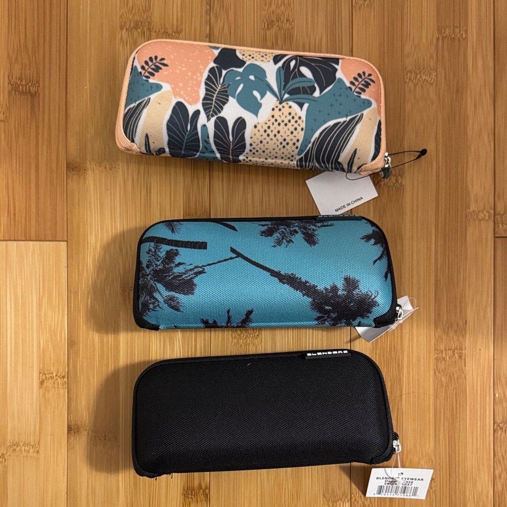 3 colorful eyewear case